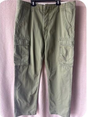 Levi's Olive Cargo Pants with Flap Pockets